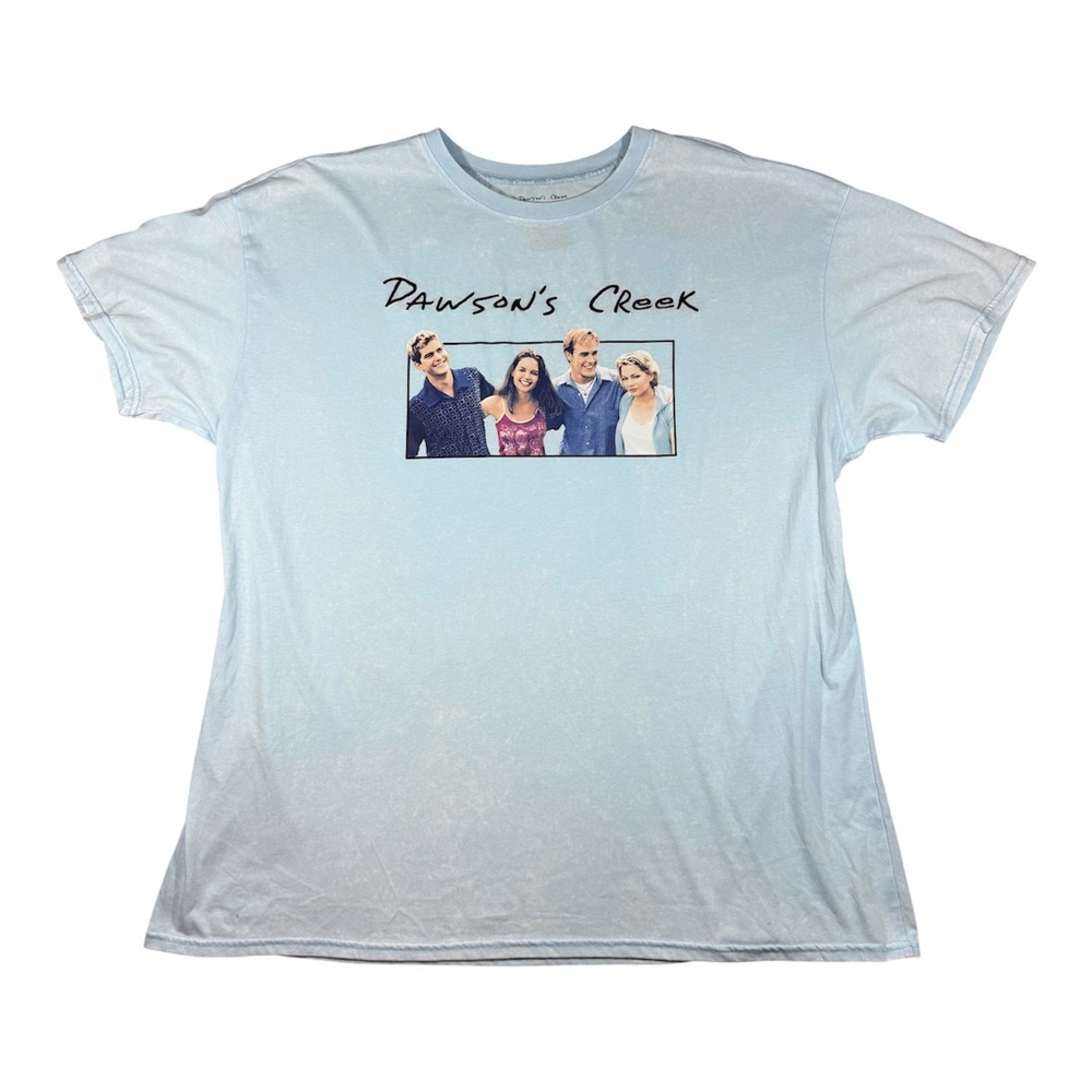 Isaac Morris Dawson's Creek T-Shirt Mens Large Light Blue Mineral Wash LF22602TT